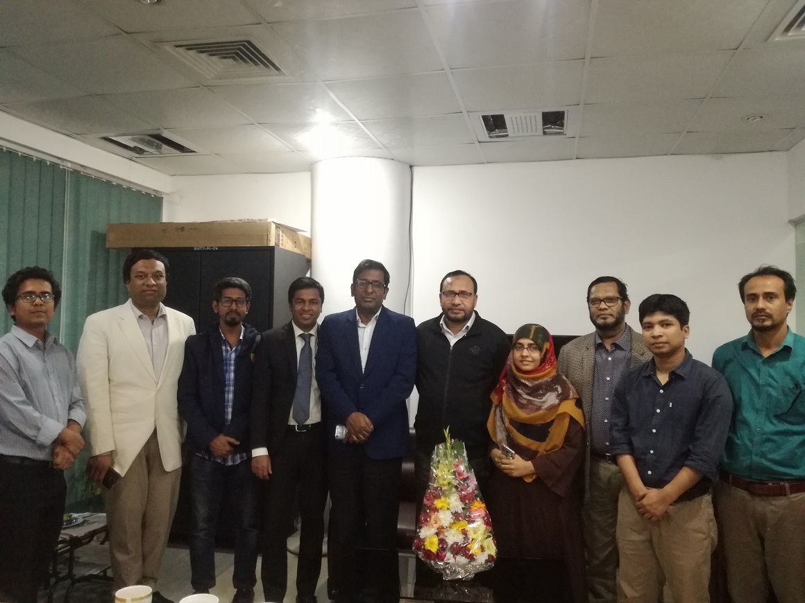 New year greetings exchange @ Bangladesh High Tech Park